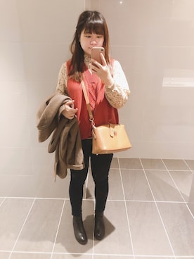 小涵さん（レディース・159cm）の冬コーディネート