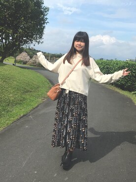 小涵さん(レディース・159cm)の冬コーディネート