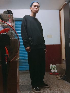 「plain-me（プレインミー）のアイテム（帽子）」を使った、吳さん（メンズ・168cm）の秋コーディネート