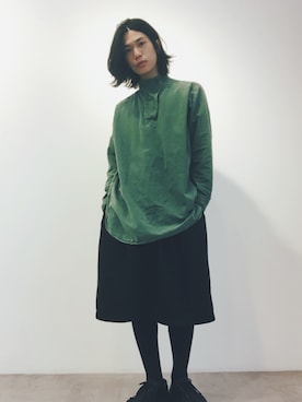 「IMMENSE（イメンス）のアイテム」を使った、吳さん（メンズ・168cm）の春コーディネート