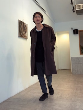 「IMMENSE（イメンス）のアイテム」を使った、吳さん（メンズ・168cm）の春コーディネート