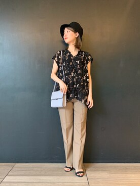 「URBAN RESEARCH ROSSO WOMEN（アーバンリサーチ　ロッソ）のアイテム（帽子）」を使った、handa  さん（レディース・154cm）の春コーディネート