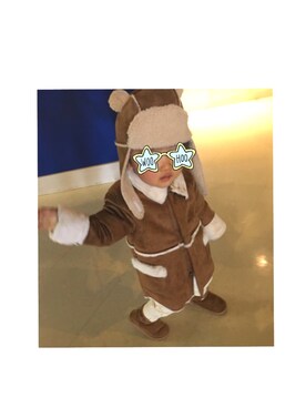 「koe（コエ）のアイテム（ジャケット/アウター）」を使った、JAMMINさん（キッズ・80cm）の冬コーディネート