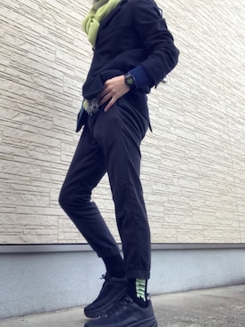 「ROTOL（ロトル）のアイテム（テーラードジャケット）」を使った、®️さん（メンズ・180cm）の冬コーディネート