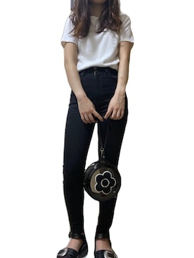 「moussy」｜「アイテム（財布/小物）」を使った、hiiさん（レディース・160cm）の夏コーディネート