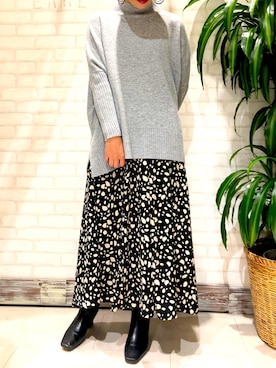 「she mo shelly（シーモシェリー）のアイテム」を使った、earlselectさん（レディース・157cm）の秋コーディネート