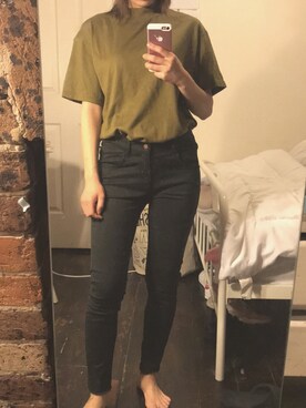 「マスタードイエロー」｜gmさん（レディース・157cm）の夏コーディネート