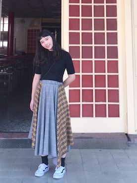 「pointのアイテム」を使った、Nicoさん（レディース・165cm）の冬コーディネート