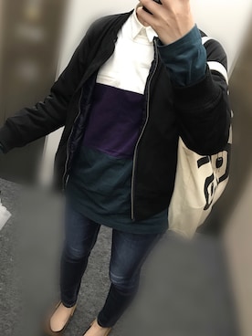 「Design Tshirts Store graniph（デザイン　ティーシャツ　ストア　グラニフ）のアイテム（バッグ）」を使った、べるみさん（レディース・160cm）の秋コーディネート