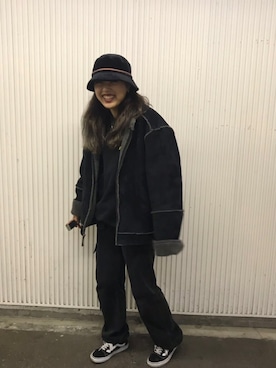 「Calvin Klein（カルバン・クライン）のアイテム（その他アウター）」を使った、YUKAさん（レディース・160cm）の冬コーディネート