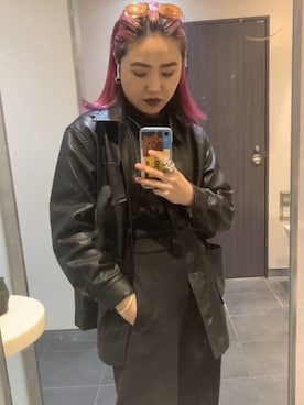 「Veil（ベール）のアイテム」を使った、YUKAさん（レディース・160cm）の冬コーディネート