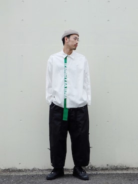 「POLIQUANT（ポリクアント）のアイテム」を使った、JIONさん（メンズ・185cm）の冬コーディネート