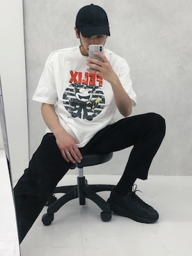 「markaware（マーカウェア）のアイテム（スニーカー）」を使った、JIONさん（メンズ・185cm）の春コーディネート