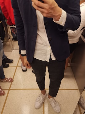 「PULL&BEAR（プルアンドベア）のアイテム（テーラードジャケット）」を使った、Ryan SOさん（メンズ・182cm）の秋コーディネート