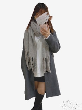 「ORiental TRaffic(ORiental TRaffic)」｜「アイテム（その他アウター）」を使った、mimi♥さん（レディース・157cm）の冬コーディネート