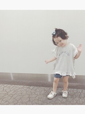 kurukurugirlさん（キッズ・74cm）の夏コーディネート