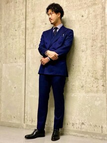 REDAネイビー ダブルブレストスーツ green label relaxing インポート【REDA】メタル釦ダブルブレストブレザー ネイビー | P.S.FA