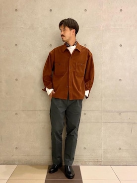 「green label relaxing（グリーンレーベルリラクシング）のアイテム（その他アウター）」を使った、miyamoto_さん（メンズ・181cm）の秋コーディネート