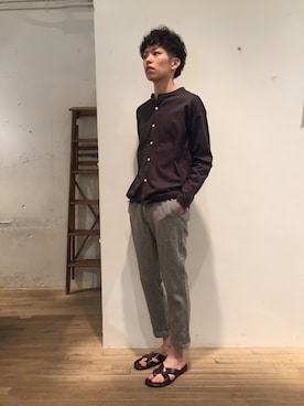 「quadro（クオドロ）のアイテム」を使った、naoさん（メンズ・179cm）の春コーディネート