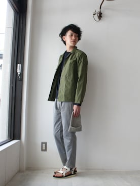 「quadro（クオドロ）のアイテム」を使った、naoさん（メンズ・179cm）の春コーディネート