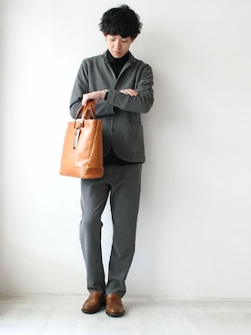 「ゆるカジ」｜「アイテム（ジャケット/アウター）」を使った、naoさん（メンズ・179cm）の秋コーディネート