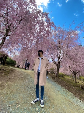 「DHOLIC（ディーホリック）のアイテム（ジャケット/アウター）」を使った、B🇰🇷さん（メンズ・178cm）の春コーディネート