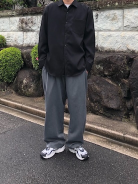 「DHOLIC（ディーホリック）のアイテム（スラックス）」を使った、B🇰🇷さん（メンズ・178cm）の春コーディネート