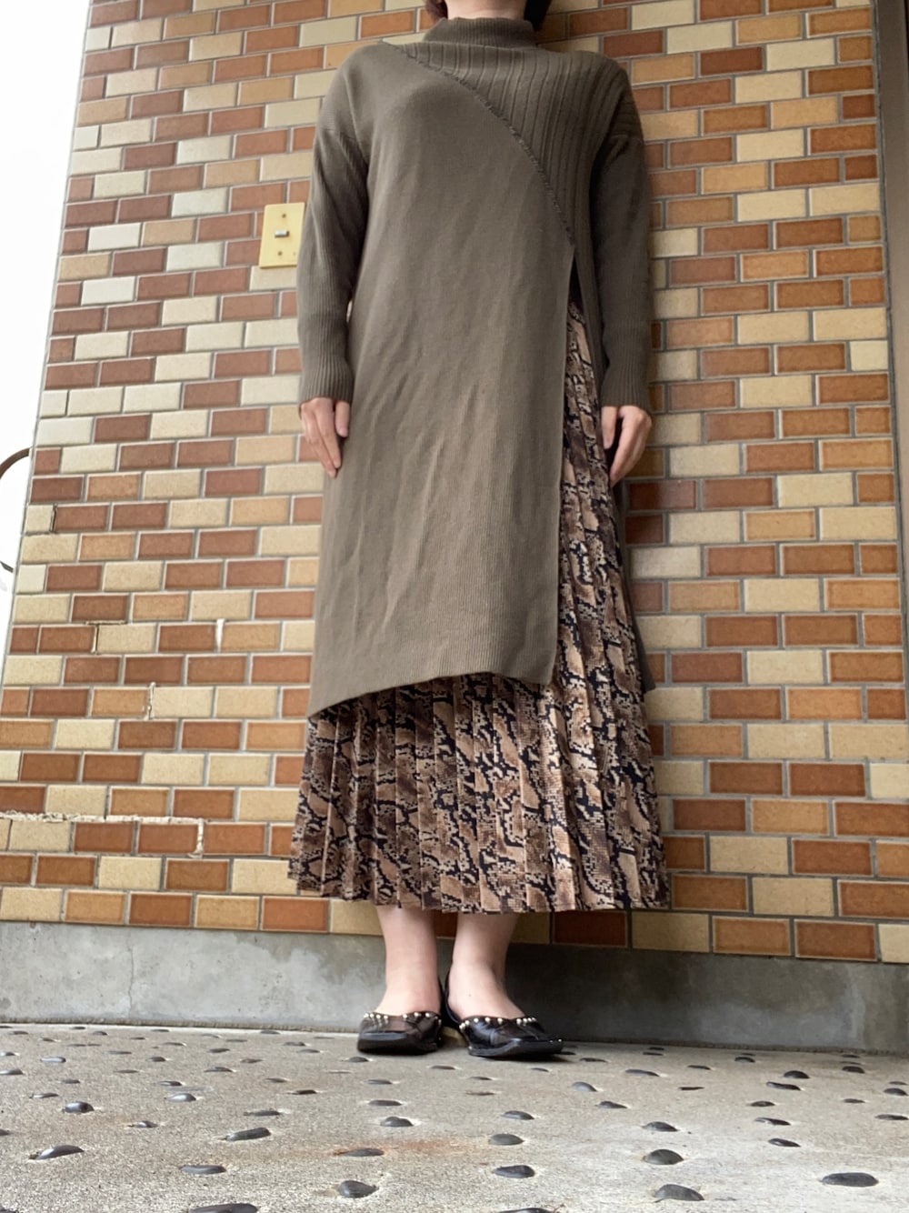 ニット/セーター AMERI BIAS CORD LONG KNIT Ameri（アメリ）の「BIAS CORD LONG KNIT（ニット/セーター）」 - WEAR