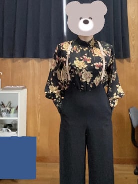 「AMERI」｜「アイテム（オールインワン・サロペット）」を使った、kasumiさん（レディース・165cm）の春コーディネート