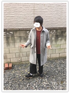 「h．k．c（アンドイット）のアイテム」を使った、わくみ（ちょいぽちゃ）さん（メンズ・169cm）の冬コーディネート