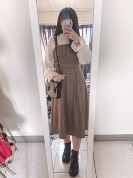 𝕞𝕚𝕔𝕒𝕒𝕒 🇹🇼さん（レディース・162cm）の春コーディネート