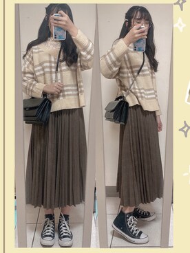𝕞𝕚𝕔𝕒𝕒𝕒 🇹🇼さん(レディース・162cm)の冬コーディネート