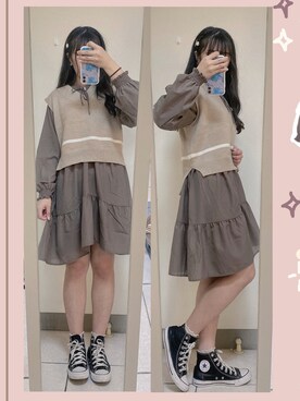 𝕞𝕚𝕔𝕒𝕒𝕒 🇹🇼さん（レディース・162cm）の冬コーディネート