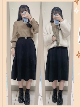 𝕞𝕚𝕔𝕒𝕒𝕒 🇹🇼さん（レディース・162cm）の冬コーディネート