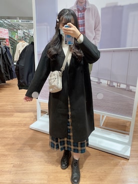 「日常」｜「アイテム（ジャケット/アウター）」を使った、𝕞𝕚𝕔𝕒𝕒𝕒 🇹🇼さん（レディース・162cm）の冬コーディネート