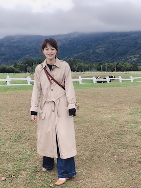 「ef-de（エフデ）のアイテム（パンツ）」を使った、Chine Chenさん（レディース・158cm）の冬コーディネート