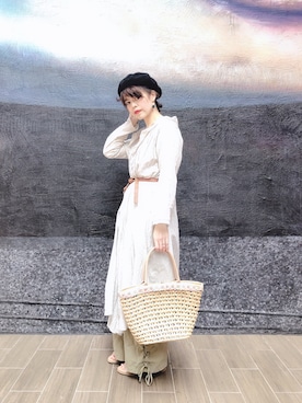 「SM2（エスエムツー）のアイテム（その他アウター）」を使った、Chine Chenさん（レディース・158cm）の春コーディネート