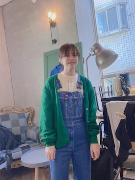 「LACOSTE（ラコステ）のアイテム（その他アウター）」を使った、Chine Chenさん（レディース・158cm）の冬コーディネート
