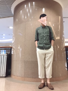 「initial（イニシャル）のアイテム（シューズ）」を使った、k_nootdさん（メンズ・169cm）の夏コーディネート