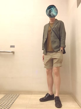 「initial（イニシャル）のアイテム（シューズ）」を使った、k_nootdさん（メンズ・169cm）の秋コーディネート