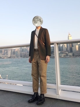「earthtone」｜「アイテム（ジャケット/アウター）」を使った、k_nootdさん（メンズ・169cm）の春コーディネート