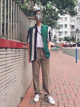 「stripes」｜k_nootdさん（メンズ・169cm）の夏コーディネート