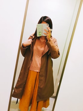 「黄色スカート」｜あーやさん（レディース・158cm）の秋コーディネート