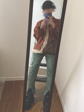 「ハイネックトップス」｜ゆ うさん（メンズ・168cm）の秋コーディネート