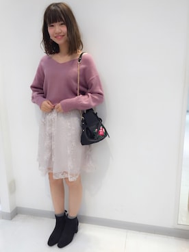 ま つ ゆ か ◡̈*さん（レディース・166cm）の冬コーディネート