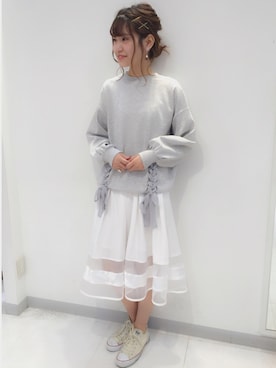 ま つ ゆ か ◡̈*さん(レディース・166cm)の春コーディネート