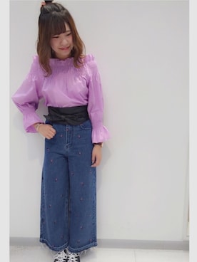 ま つ ゆ か ◡̈*さん（レディース・166cm）の春コーディネート