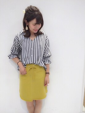 ま つ ゆ か ◡̈*さん（レディース・166cm）の夏コーディネート