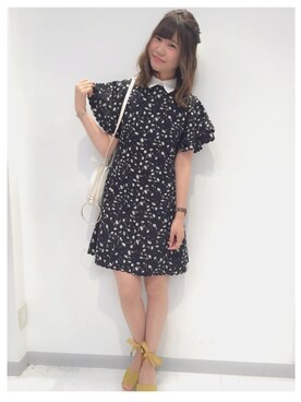 「アイテム（アナログ腕時計）」を使った、ま つ ゆ か ◡̈*さん（レディース・166cm）の夏コーディネート