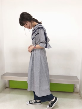 ま つ ゆ か ◡̈*さん（レディース・166cm）の春コーディネート